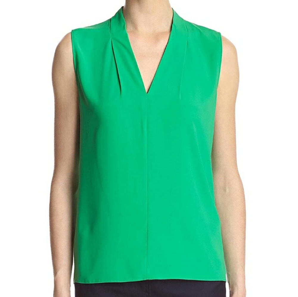 Green Tahari Blouse